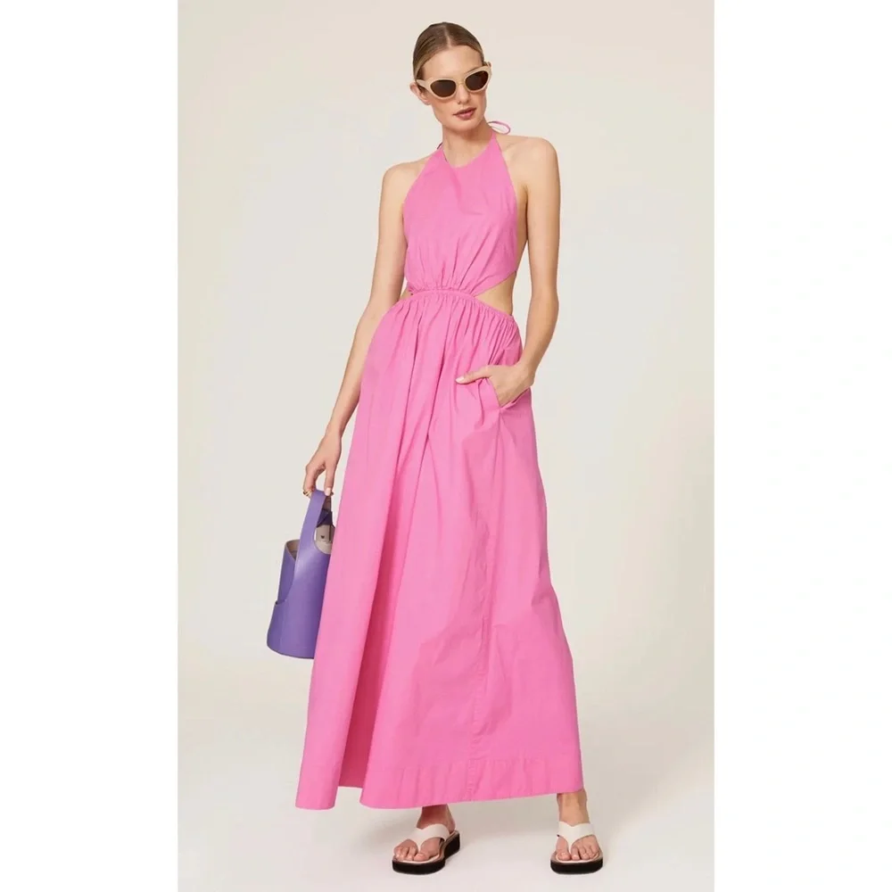 Staud Apfel Cutout Backless Dress - Picture 2 of 14
